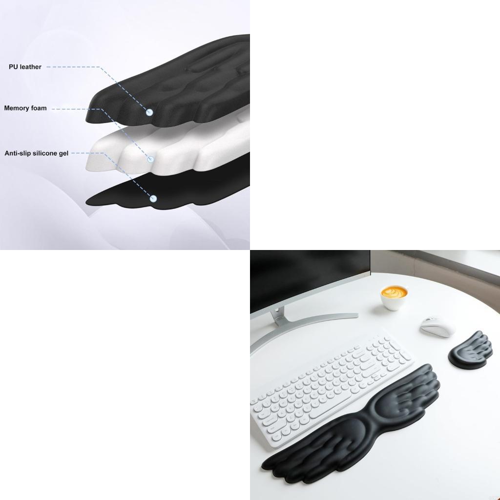 Desk Setup Ergonomics - Tapis souris en Silicone souple 462E,