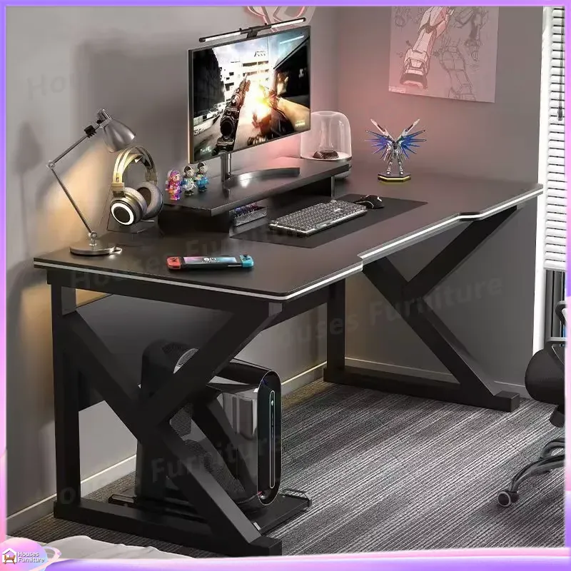 Desk Setup Ergonomics - Bureau de jeu en métal noir