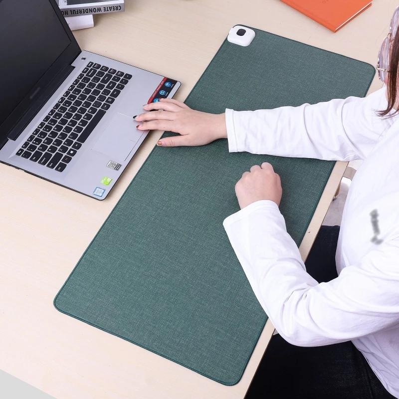 Desk Setup Ergonomic - Tapis de souris chauffant électrique, affichage