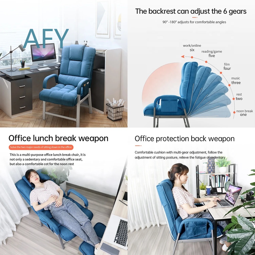 Desk Setup Ergonomics - Chaise de bureau pliable en tissu