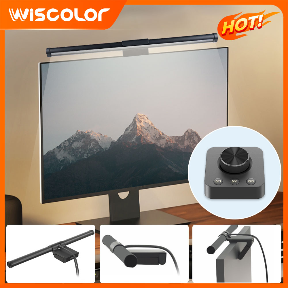 Desk Setup No Monitor - Barre lumineuse RGB pour moniteur, décoration,