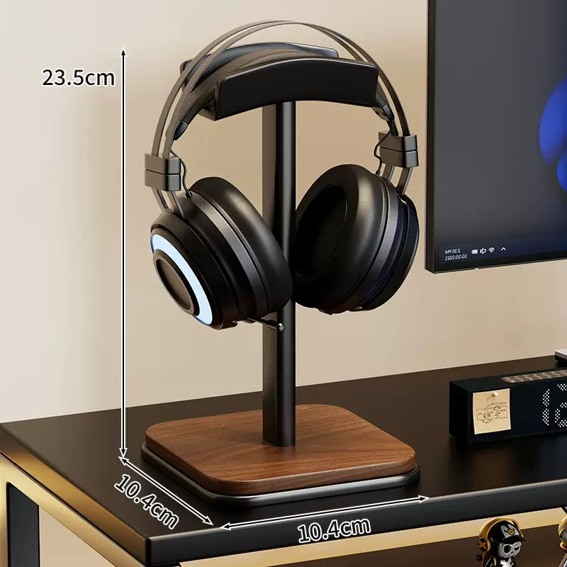 Desk Setup Wood - Support universel pour casque en bois