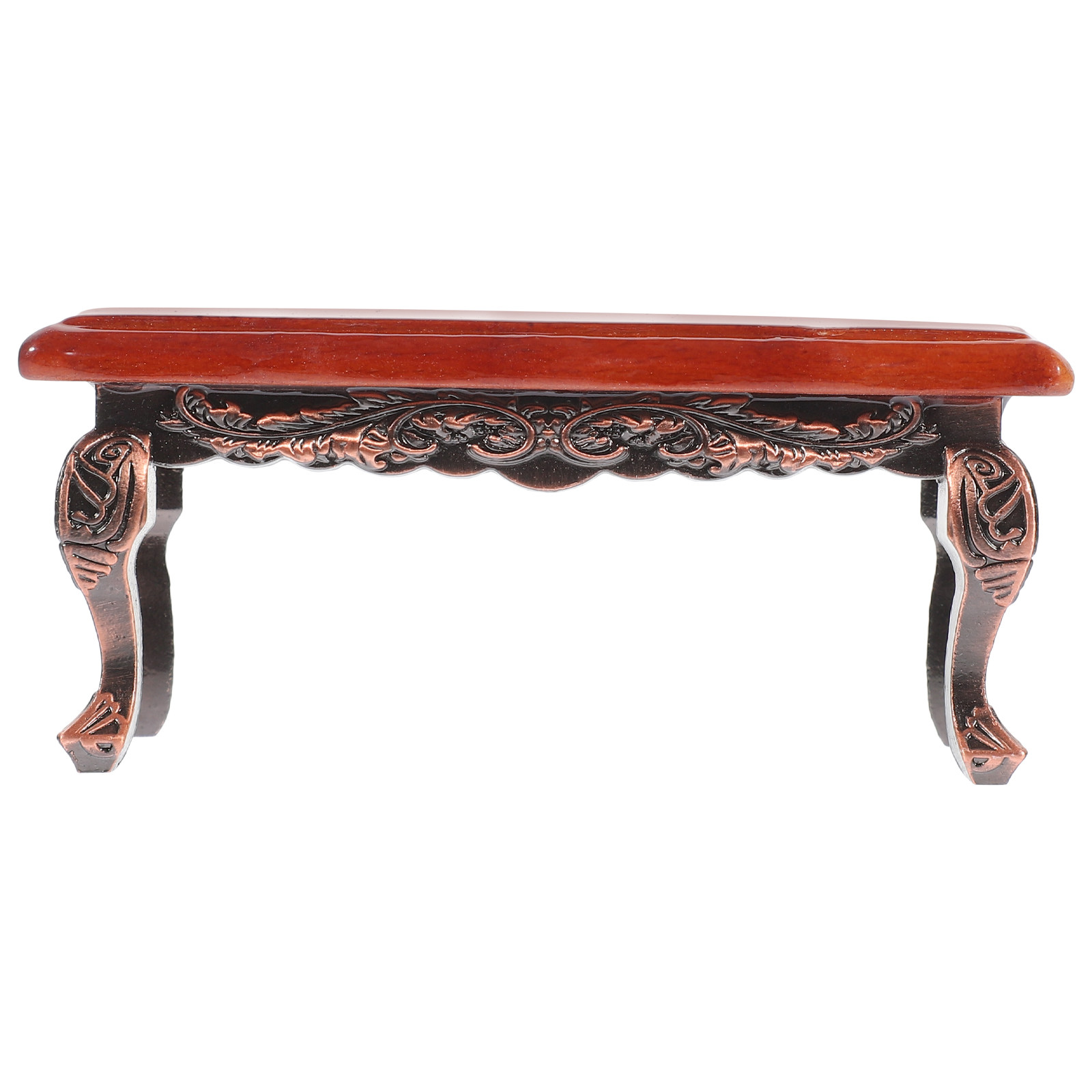 Desk Setup Wood - Table à thé miniature rectangulaire en