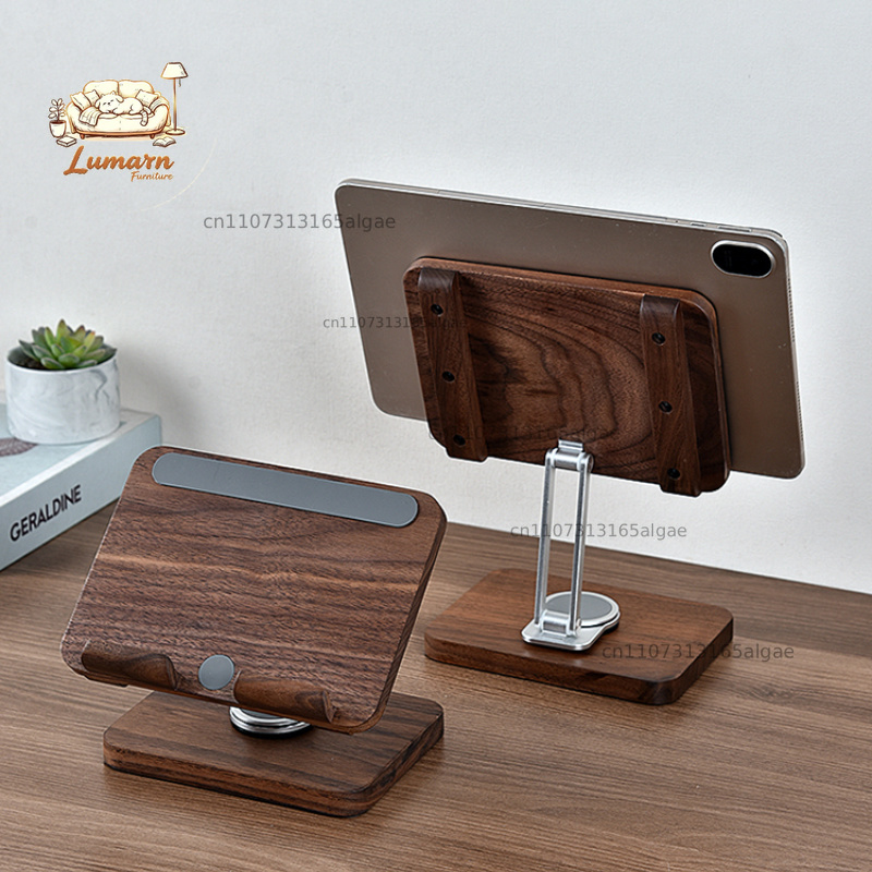 Desk Setup Tablet - Support pour iPad en noyer noir