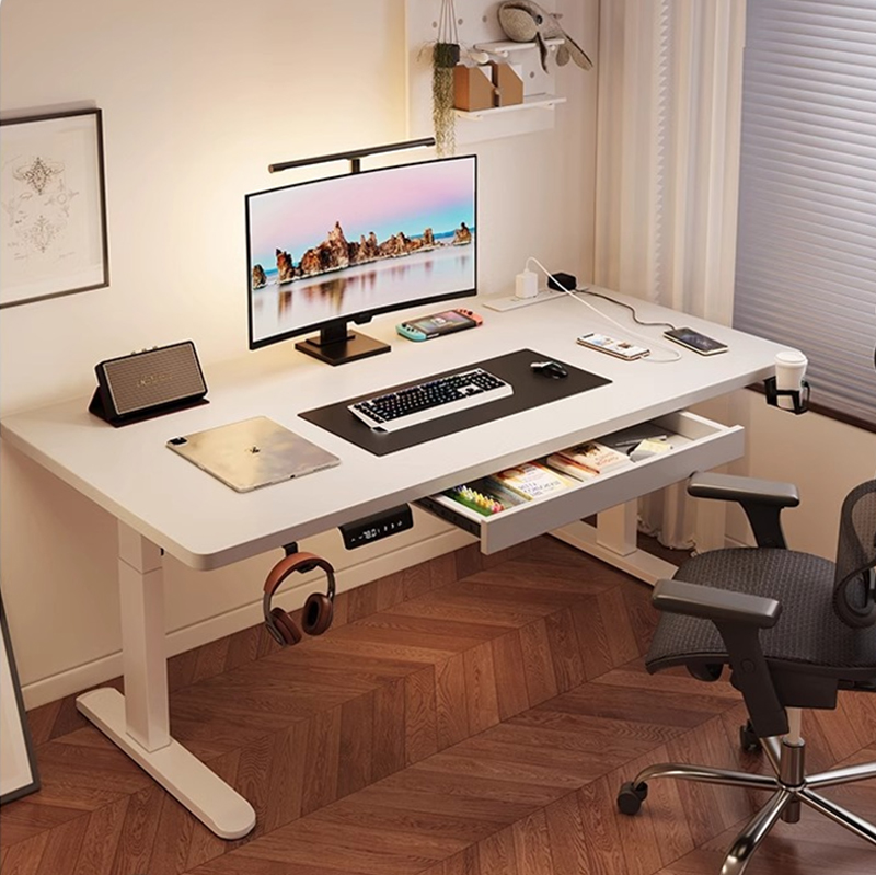 Desk Setup Ergonomics - Bureau debout électrique moderne en fer