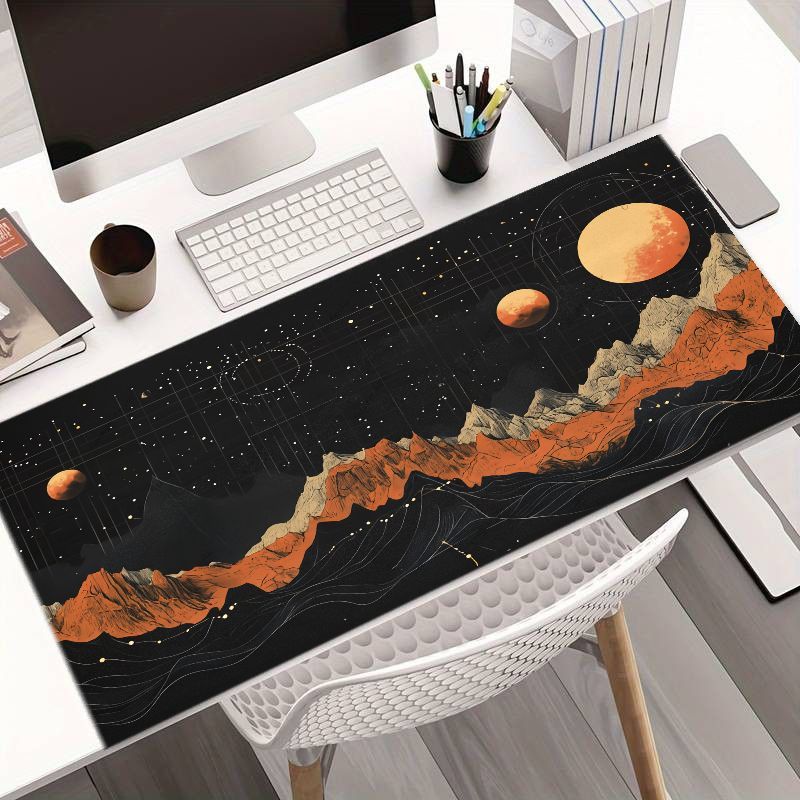 Desk Setup Ergonomics - Tapis de souris ergonomique de grande