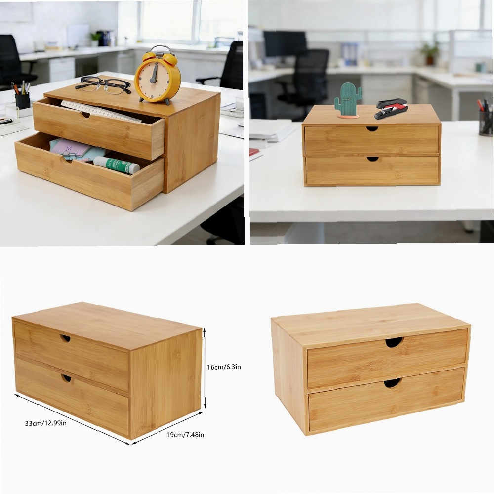 Drawer Organizer Bamboo - Organisateur de bureau, boîte de rangement