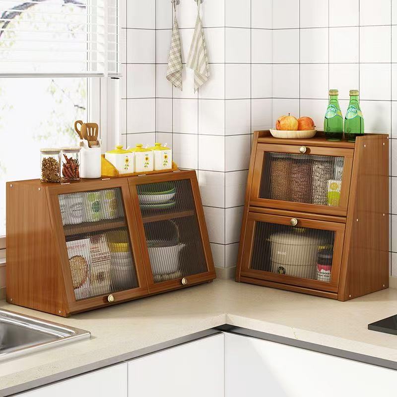 Drawer Organizer Bamboo - Armoire de rangement de cuisine en