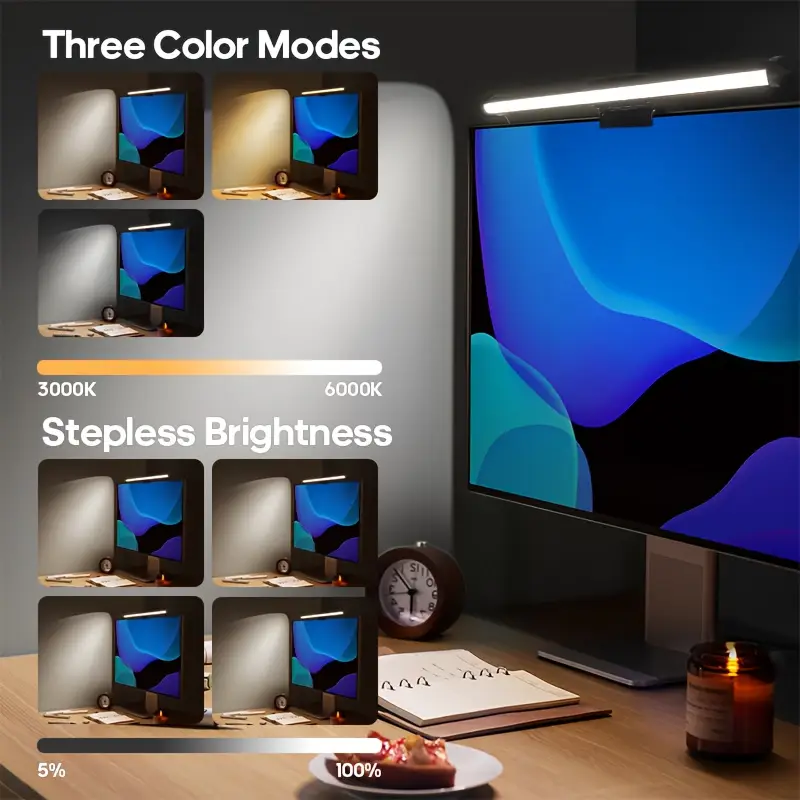 Barre lumineuse LED alimentée  - Desk Setup Lighting avis et prix