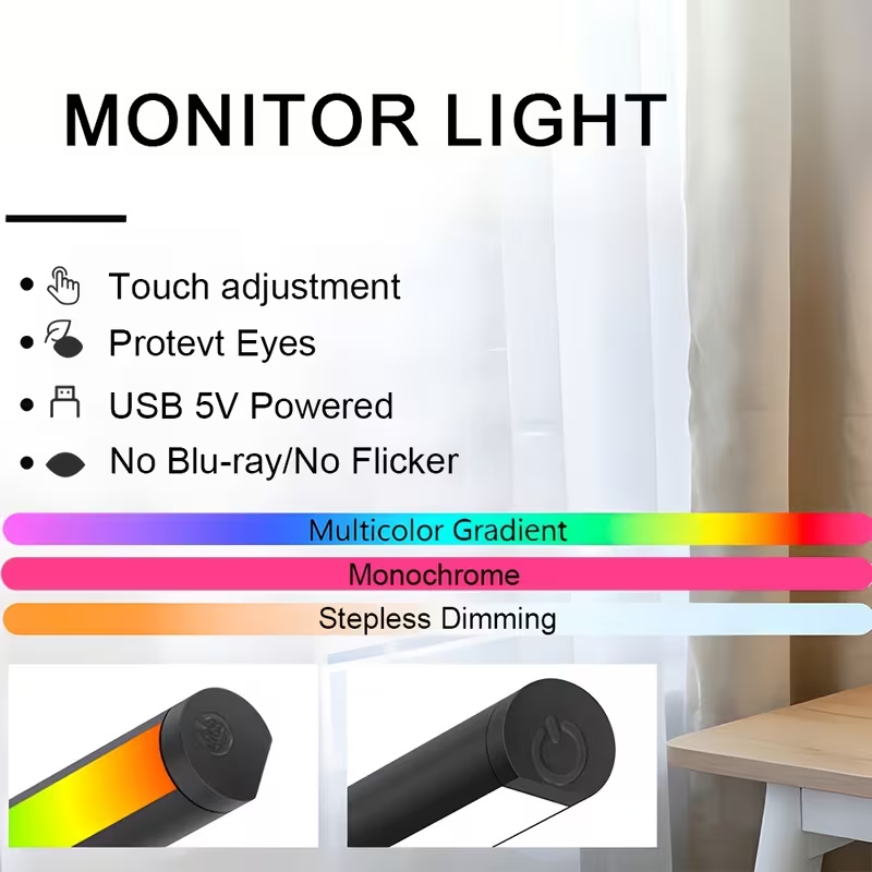 Barre lumineuse LED pour monit - Desk Setup No Monitor avis et prix