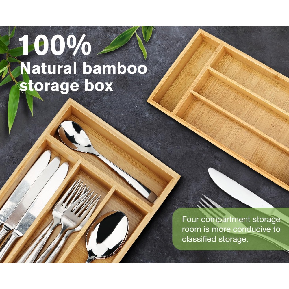 Organisateur de tiroir en bamb - Drawer Organizer Bamboo avis et prix