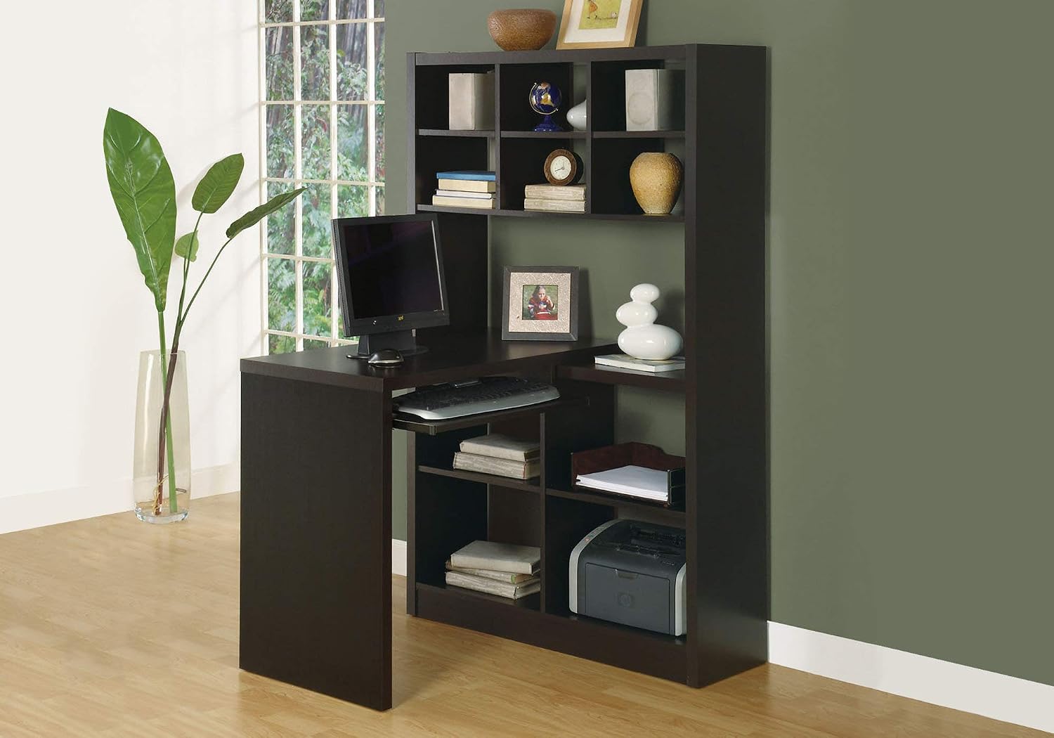 Bureau d'angle avec étagères d - Desk Setup Corner avis et prix