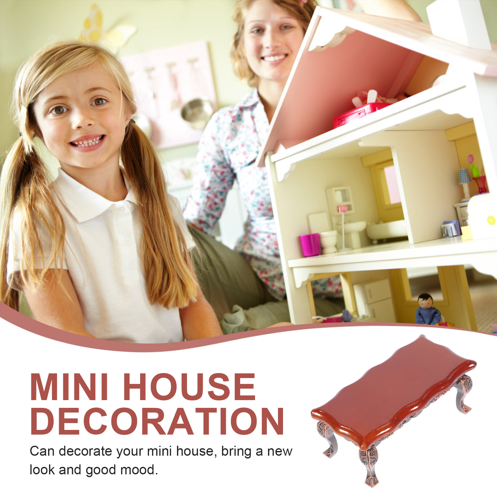 Table à thé miniature rectangu - Desk Setup Wood avis et prix