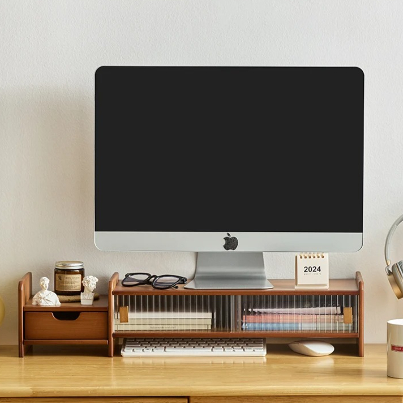 ‌ Support de moniteur avec tir - Drawer Organizer Bamboo avis et prix
