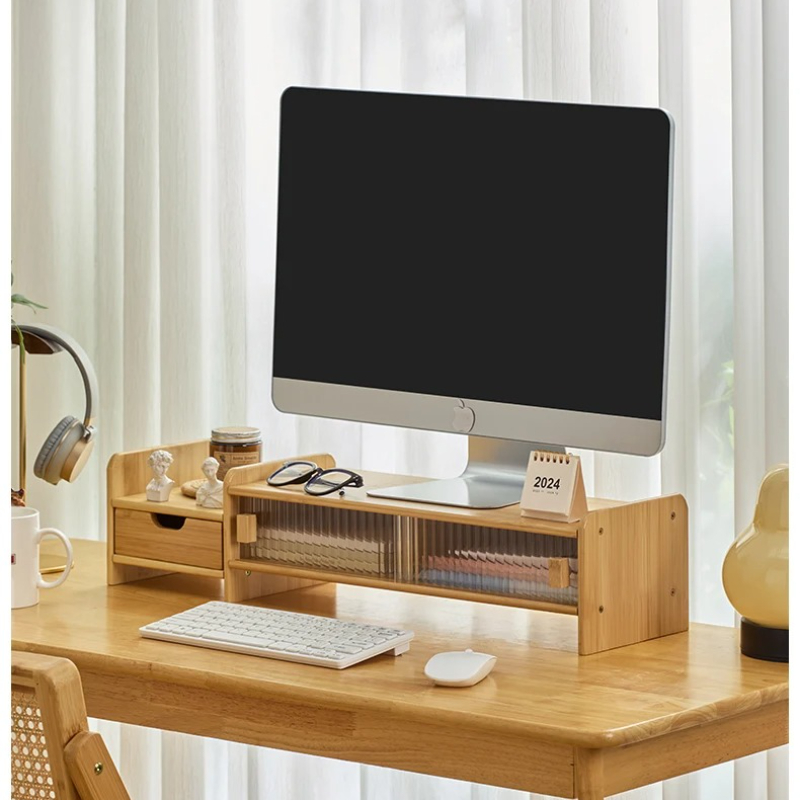 ‌ Support de moniteur avec tir - Drawer Organizer Bamboo avis et prix