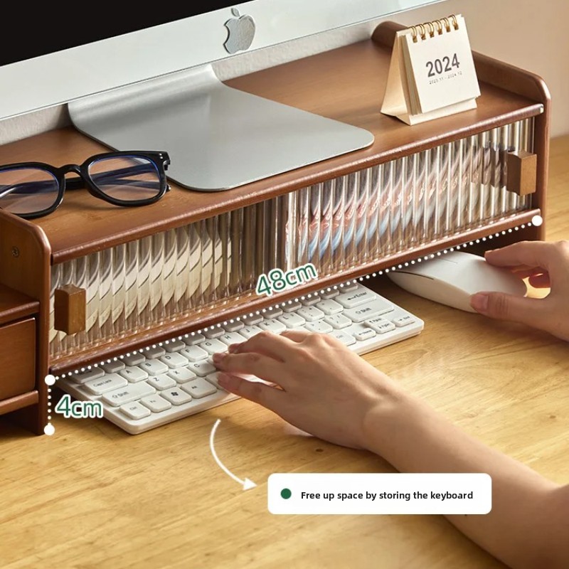 ‌ Support de moniteur avec tir - Drawer Organizer Bamboo avis et prix
