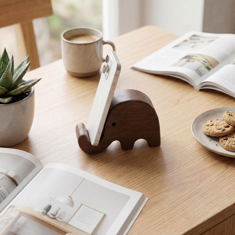 Support de téléphone en bois m - Desk Setup Wood avis et prix