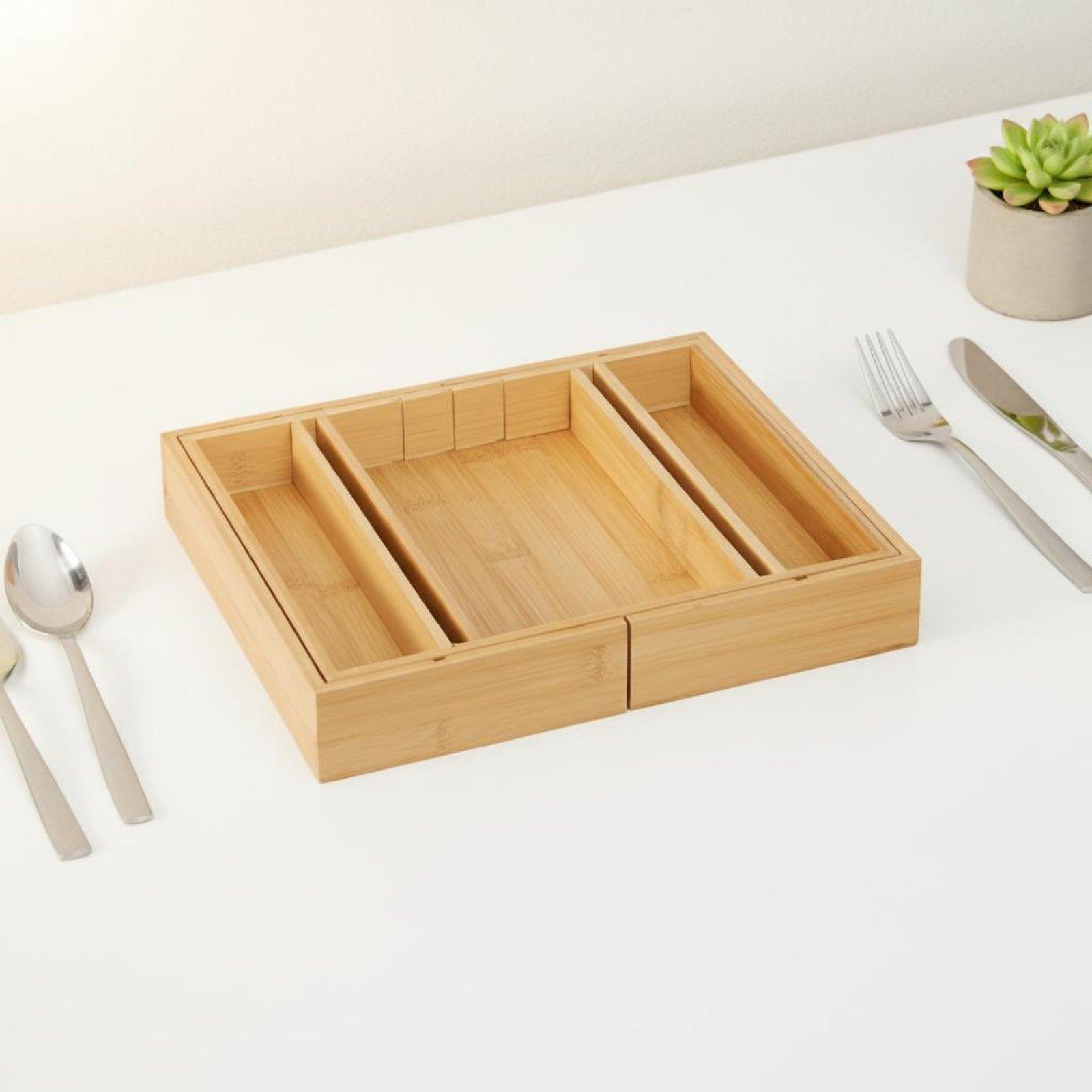 Organiseur de tiroir réglable  - Drawer Organizer Bamboo avis et prix