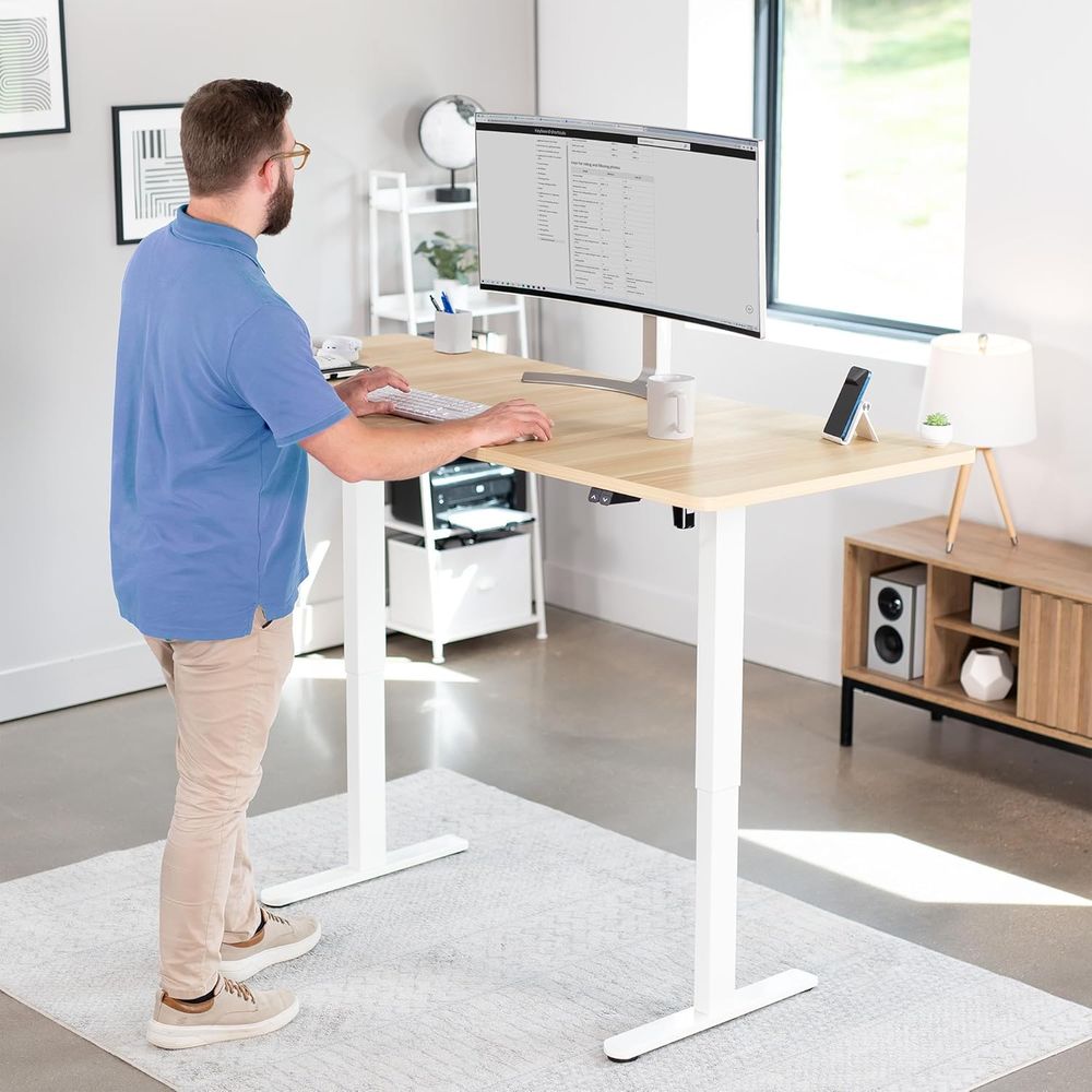 Bureau électrique sur pied de  - Desk Setup Home avis et prix