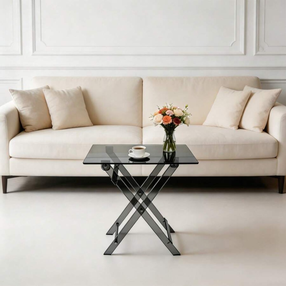 Table pliante en acrylique tra - Desk Setup Corner avis et prix