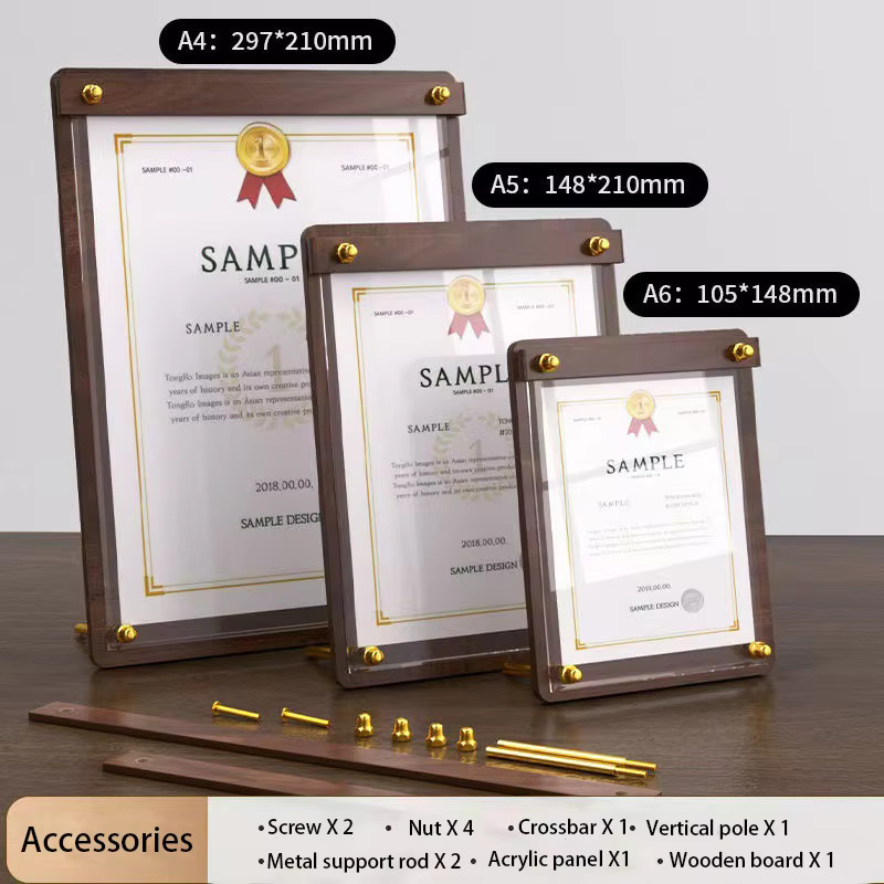 Support de menu personnalisé e - Desk Setup Wood avis et prix