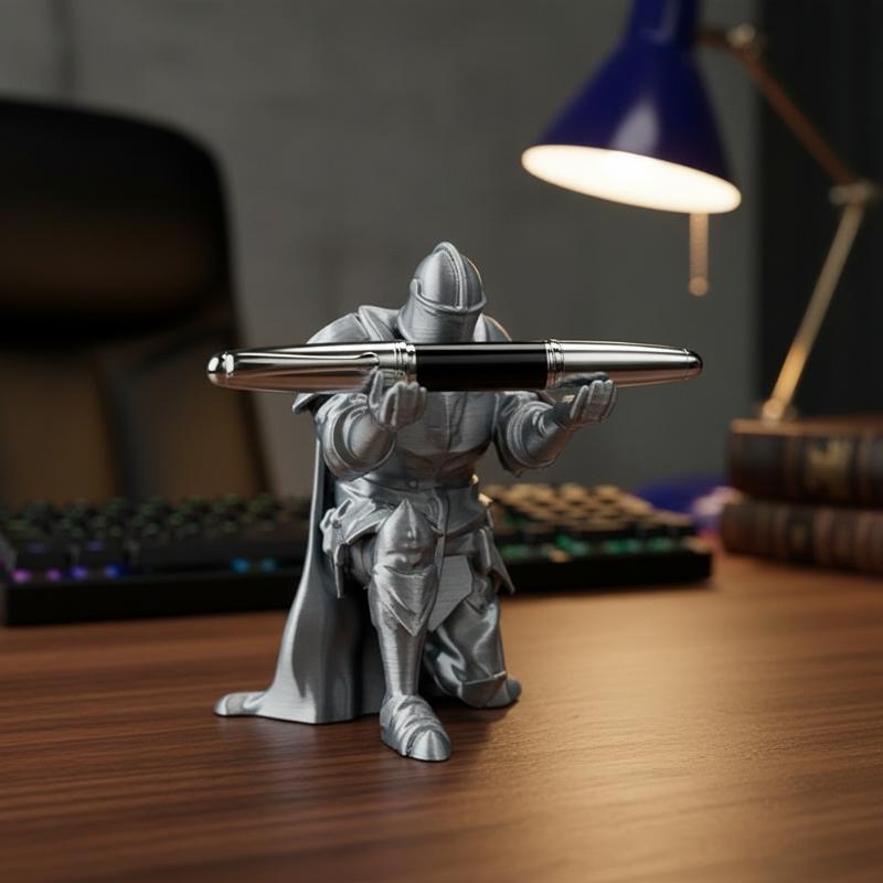 Porte-stylo en résine, armure  - Desk Setup Home avis et prix