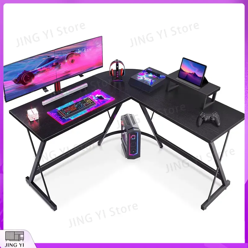 Bureau de jeu en forme de L av - Desk Setup Corner avis et prix