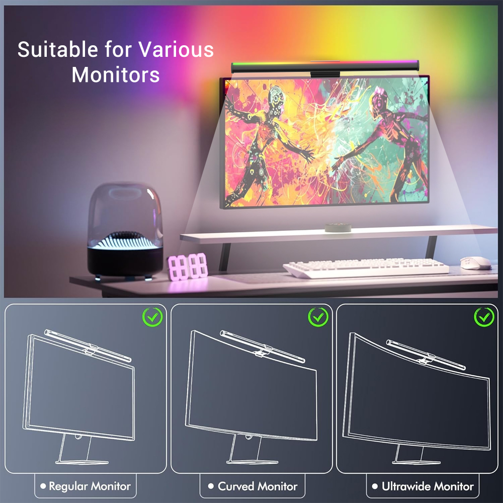 Barre lumineuse Wi-Fi pour mon - Desk Setup No Monitor avis et prix