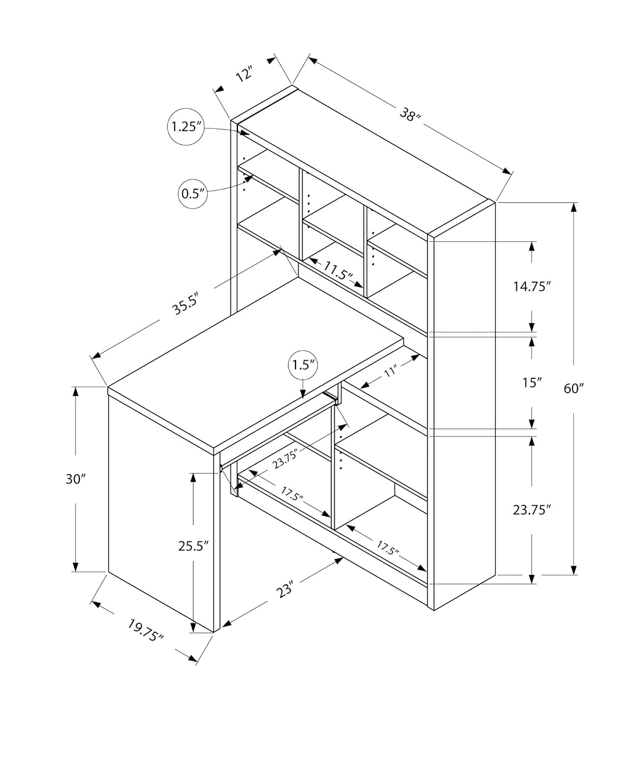 Bureau d'angle avec étagères r - Desk Setup Corner avis et prix