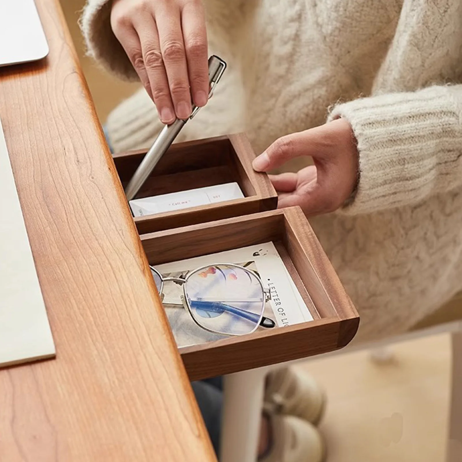 Boîte de rangement en bambou p - Drawer Organizer Bamboo avis et prix