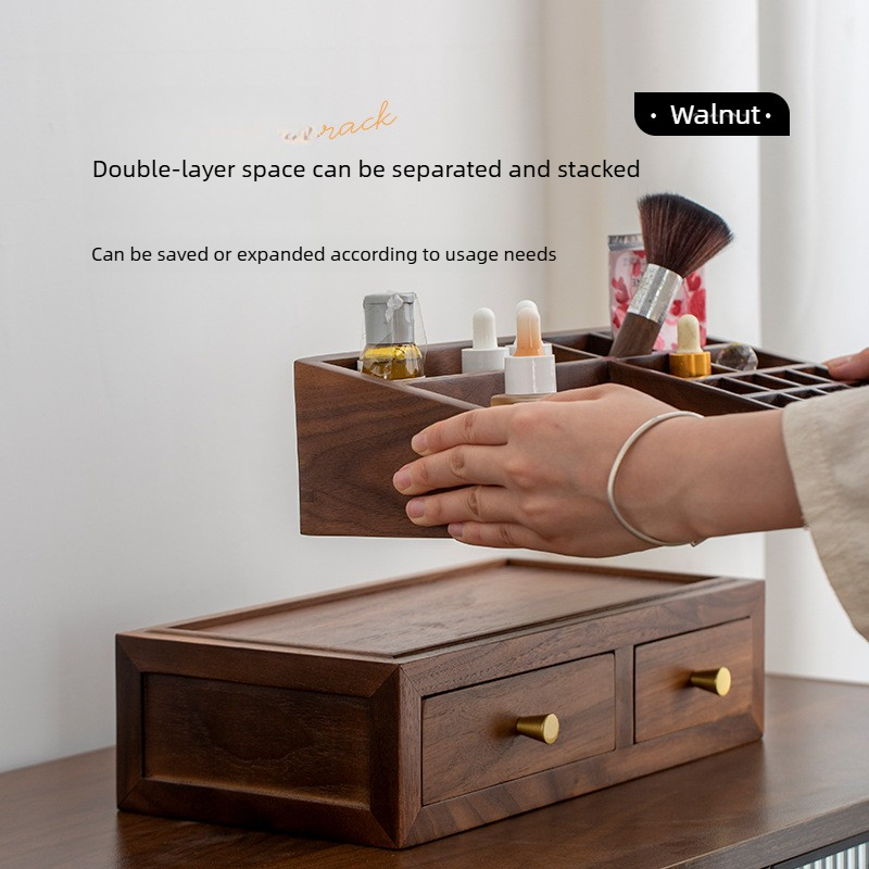 Organisateur double couche en  - Drawer Organizer Bamboo avis et prix