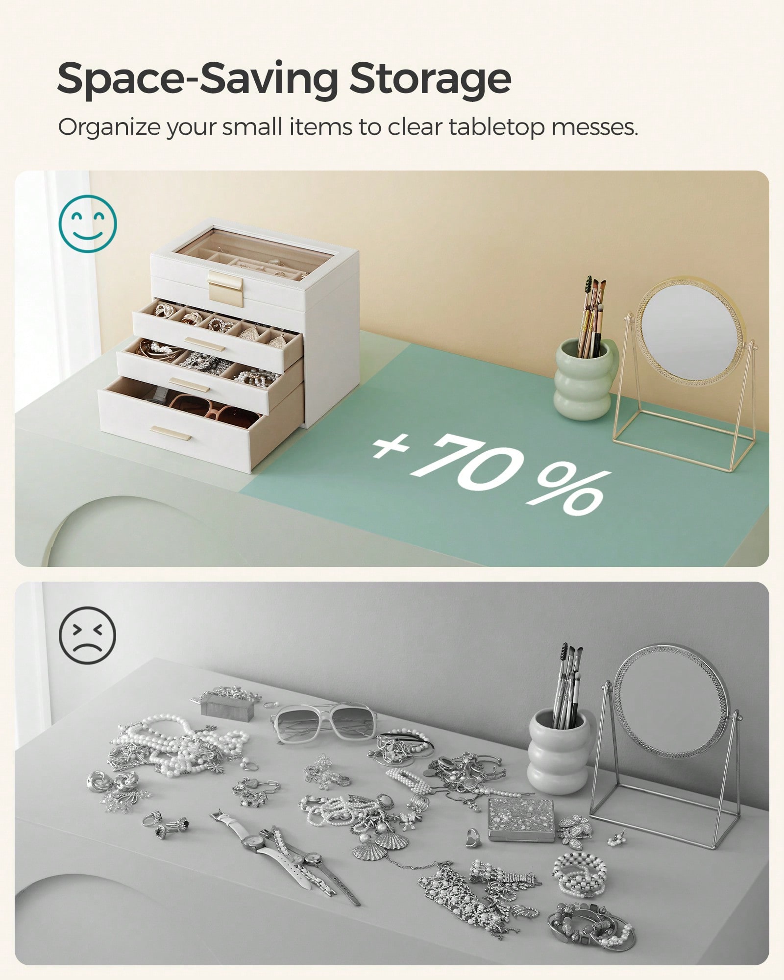 Boîte de rangement pour bijoux - Drawer Organizer Bamboo avis et prix